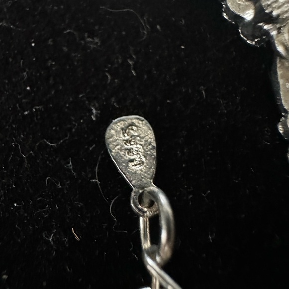 Sterling Silver Flower and Leaf Bracelet - Picture 6 of 6